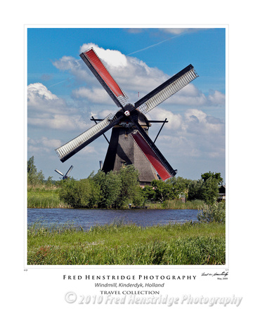 Windmills at Kinderdyk, Holland