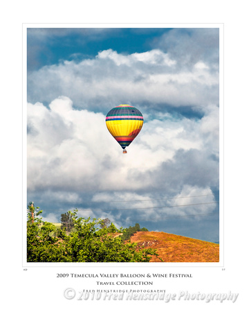 Balloon in Flight, Temecula Valley Balloon and Wine Festival