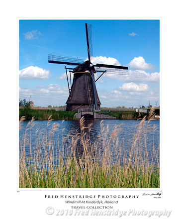 Windmill at Kinderdyk, Holland