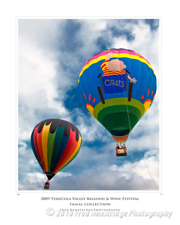 Balloon in Flight, Temecula Valley Balloon and Wine Festival